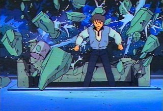 Kyosuke déchaînant le Pouvoir dans l'épisode 48