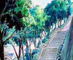 Les secteurs intérmédiaires de l'escalier