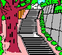 L'escalier vu par le jeu vidéo de KOR