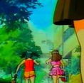 Les jumelles vont à la piscine
