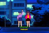 Manami et Kurumi aux abords du second escalier
